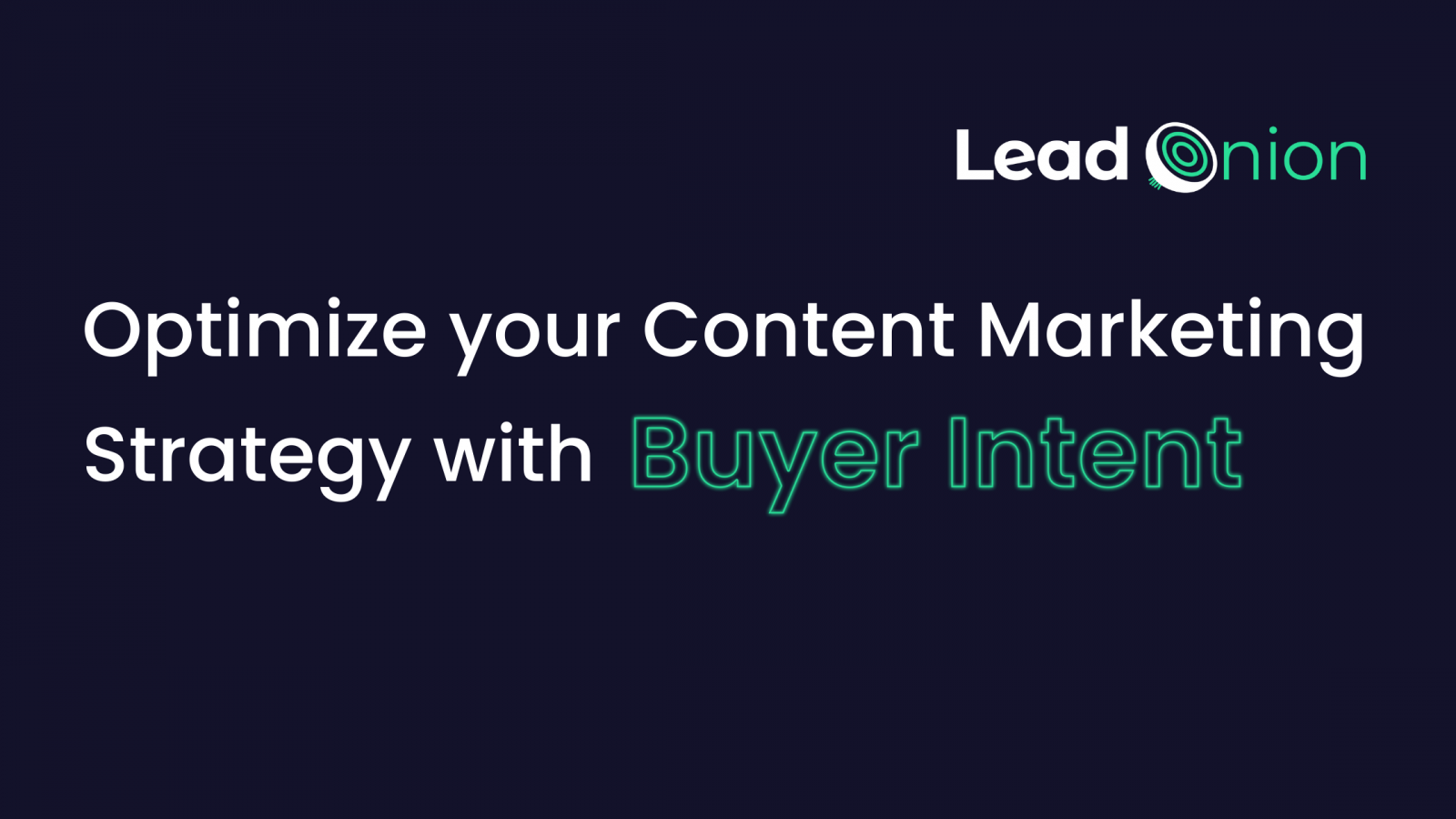 Using Buyer Intent Data For Better Content Marketing