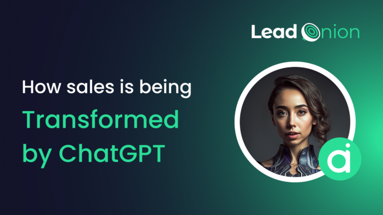 Lead Onion how sales is being transformed by chatgpt