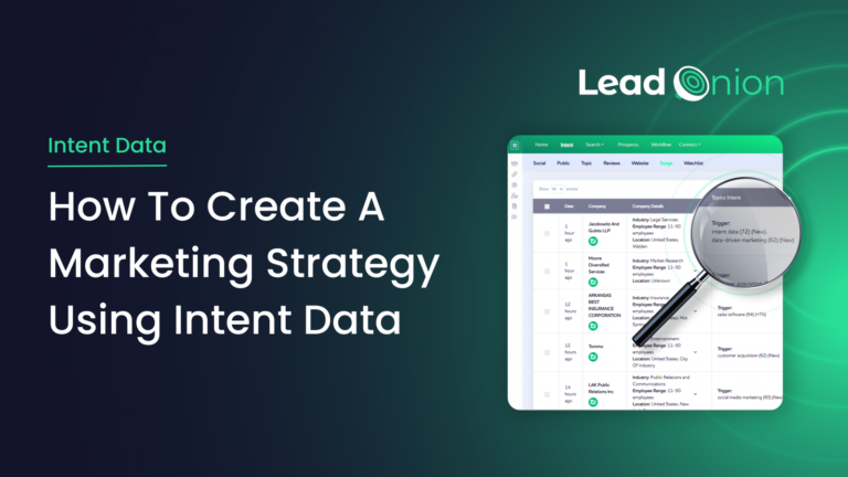 How To Create A Marketing Strategy Using Intent Data